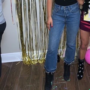 FREEPEOPLE CROPPED JEANS SIZE 26